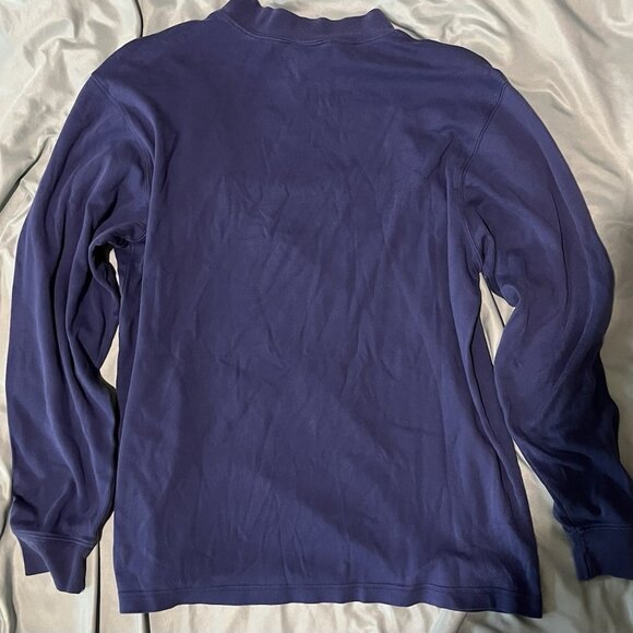 Men’s Large Roundtree & Yorke Long Sleeve Thick Shirt Blue - Picture 4 of 4